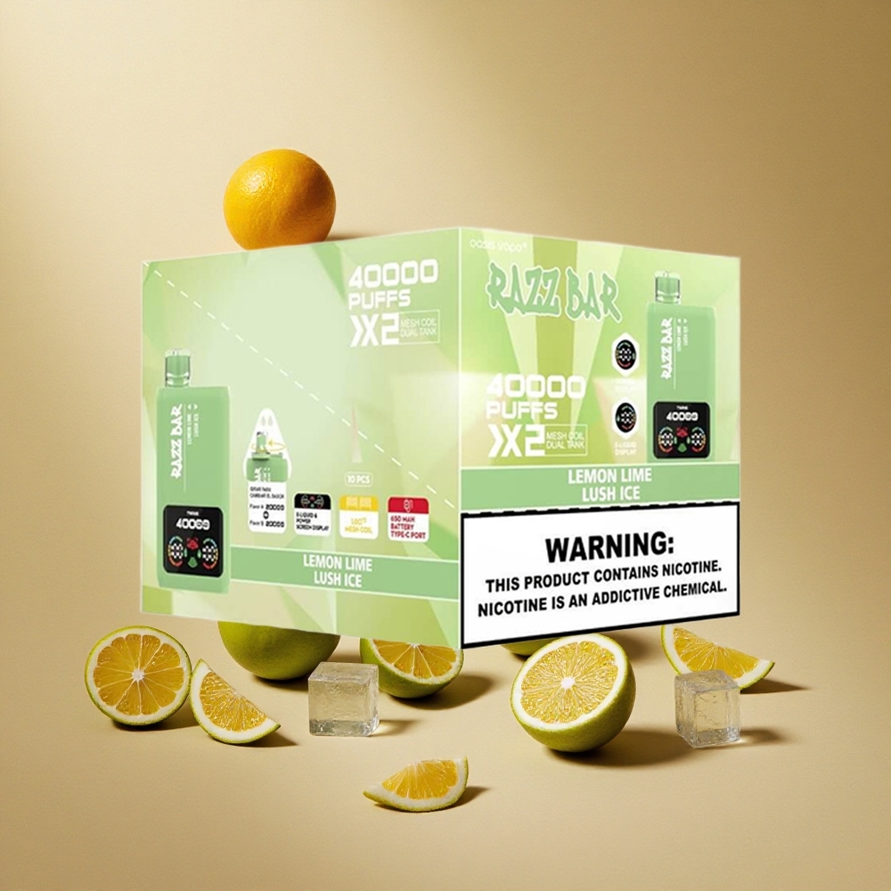 Razz Bar 40000 Züge Einweg-Vape Zitrone Limette_Lush Eis