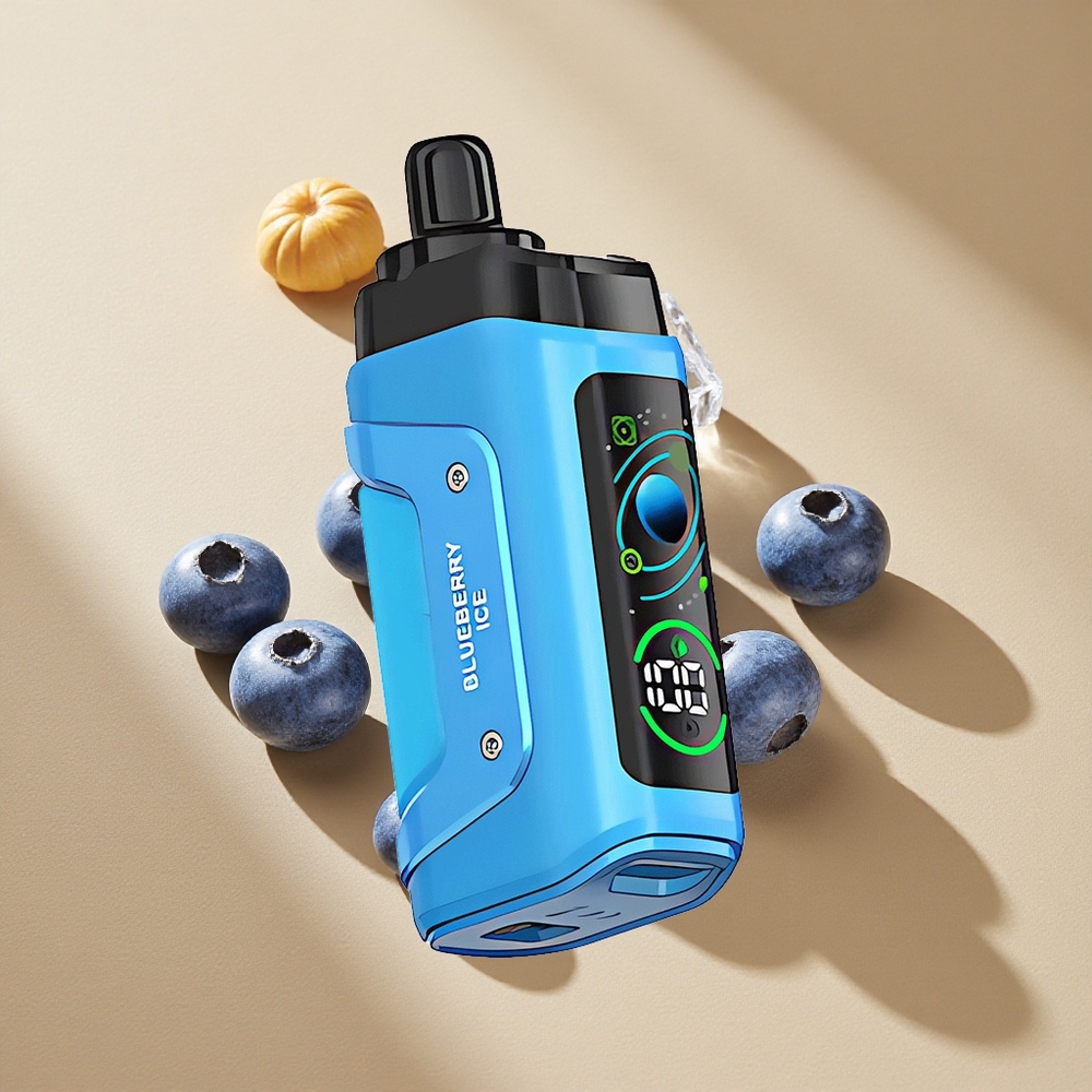 Razz Bar 45000 Züge Einweg-Vape Blaubeer-Eis mit Typ-C-Aufladung & 20 mg/ml Nikotin