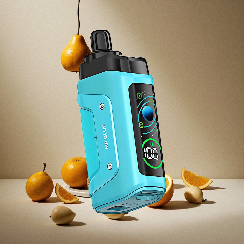 Razz Bar 45000 Züge Einweg-Vape Mr Blau mit 1,0 Ohm Mesh Coil & Typ-C Aufladbar