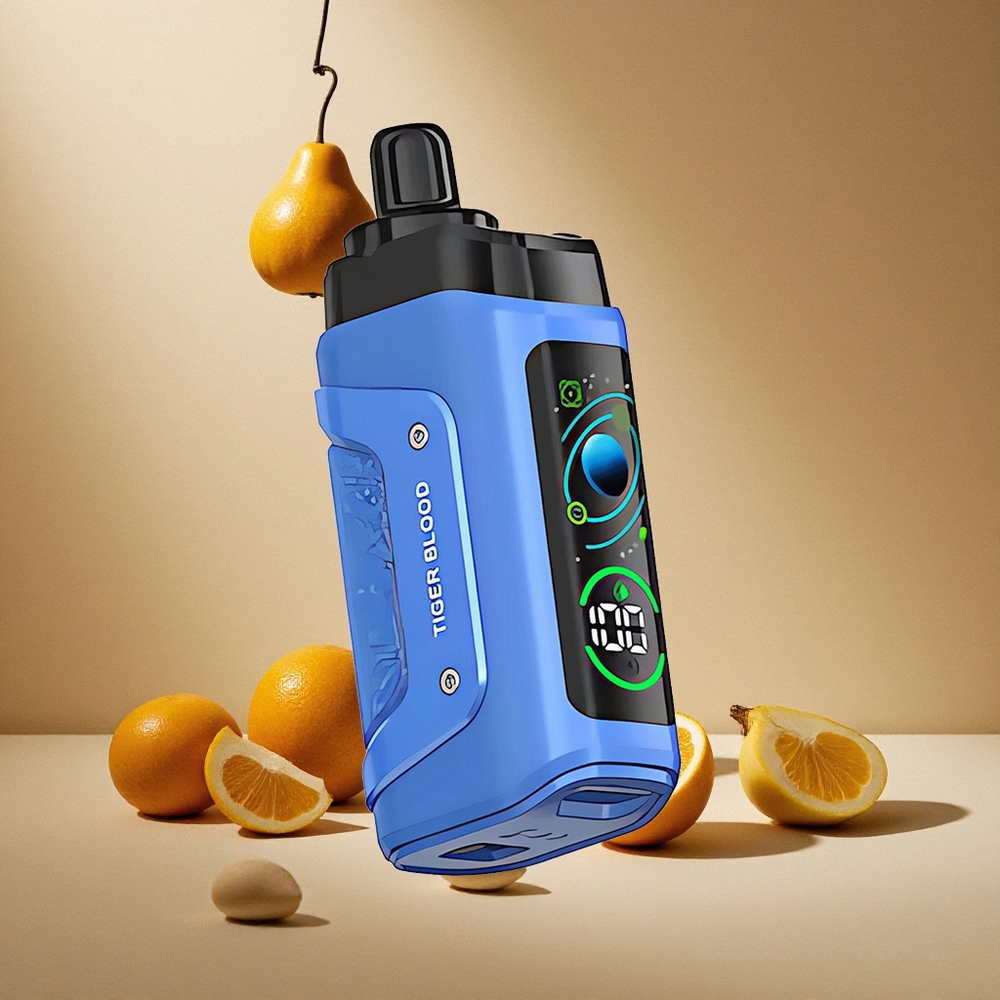 Razz Bar 45000 Züge Einweg-Vape Tigerblut mit 1,0 Ohm Mesh Coil und Typ-C-Aufladung