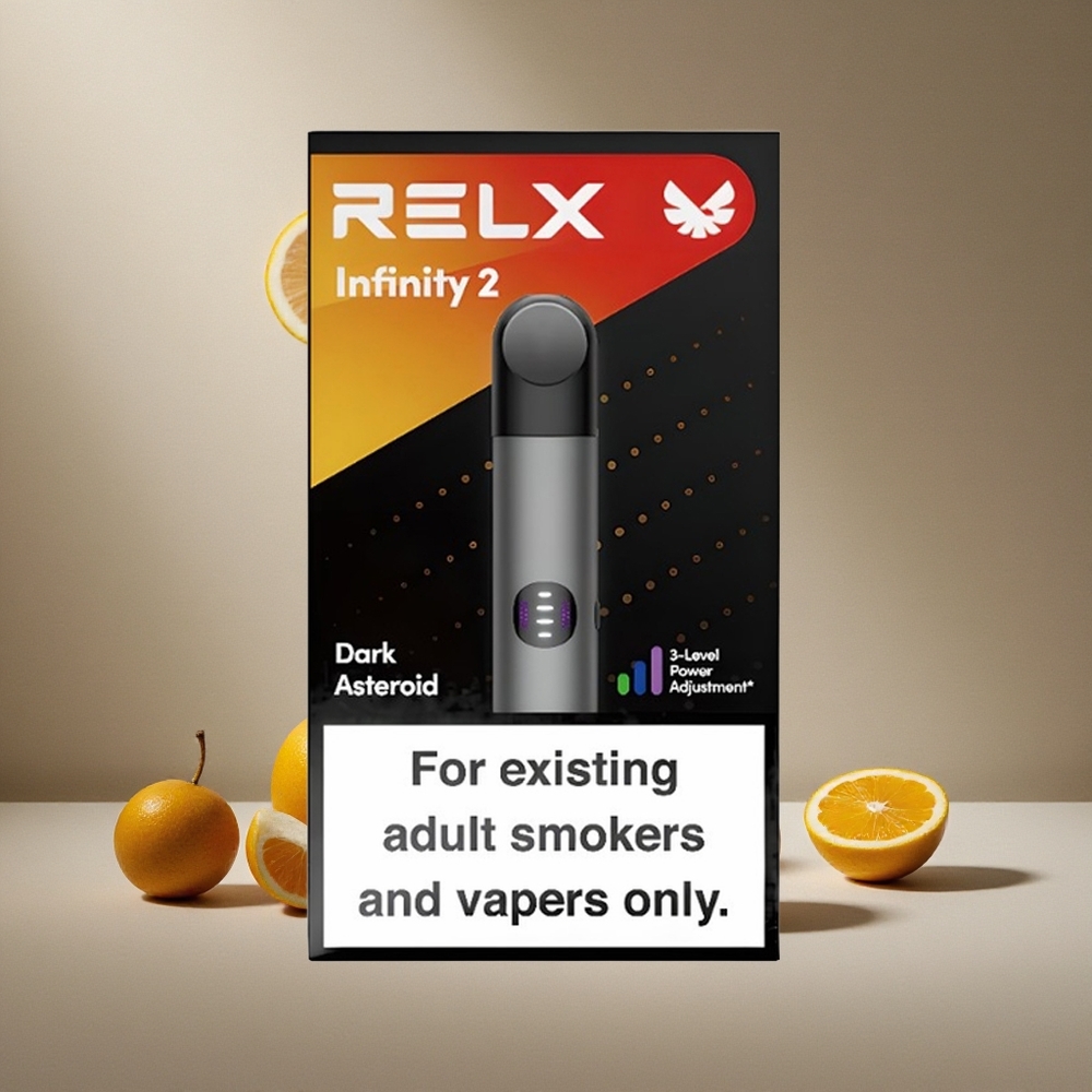 RELX Infinity 2 650 Züge Grau mit 1,9 ml Pod-Kapazität und USB Type-C