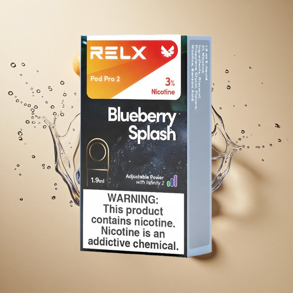 RELX Pod Pro 2 600 Züge Blaubeer-Geschmack 1,9ml Nikotingehalt:3%