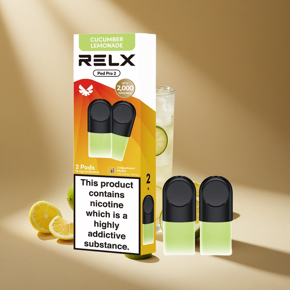 RELX Pod Pro 2 600 Züge Erfrischungs-Gurkenlimonade 1,9ml Nikotingehalt: 1,8%