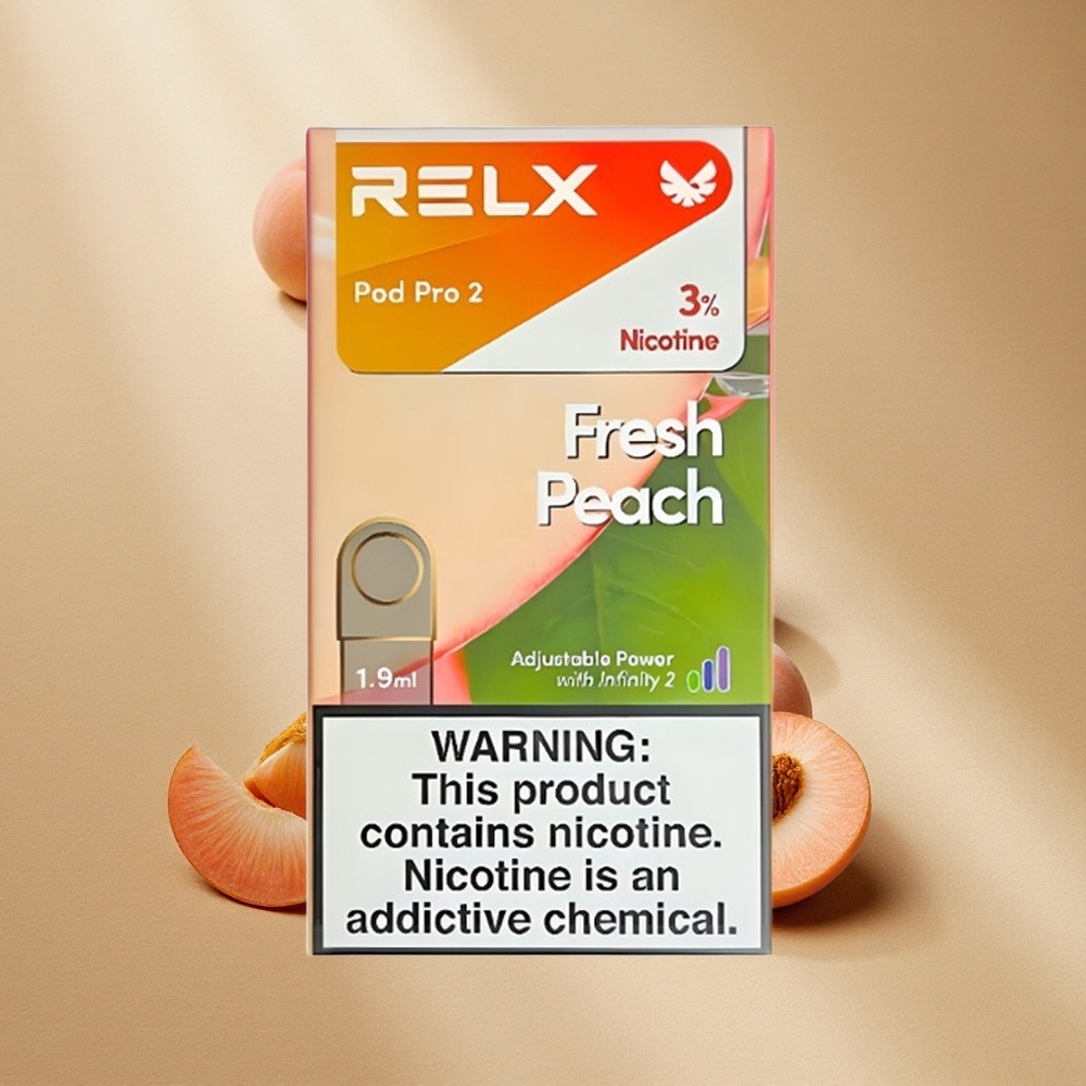 RELX Pod Pro 2 600 Züge Frischer Pfirsich 1,9ml 3% Nikotin