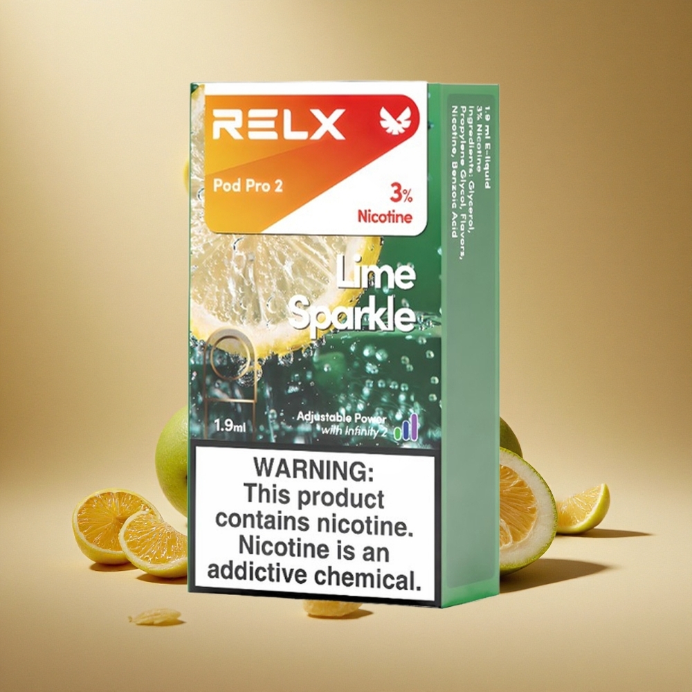 RELX Pod Pro 2 600 Züge Limetten Glanz Nikotingehalt: 3%