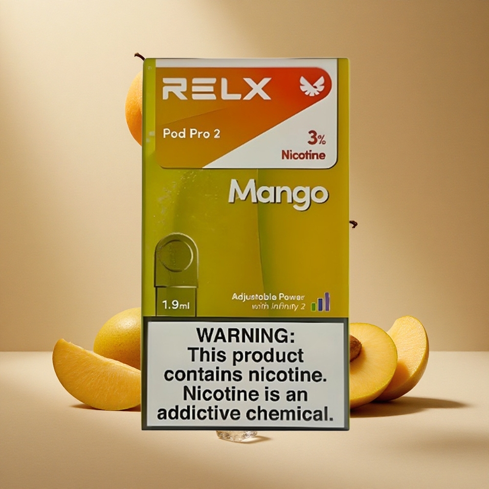 RELX Pod Pro 2 600 Züge Mango-Eis 1,9ml Nikotin:3%