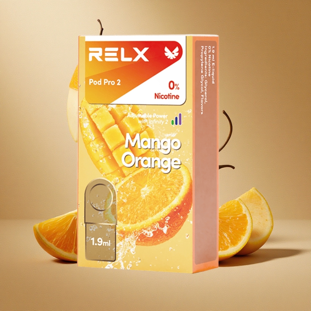 RELX Pod Pro 2 600 Züge Mango-Orange 1,9ml Nikotinfrei