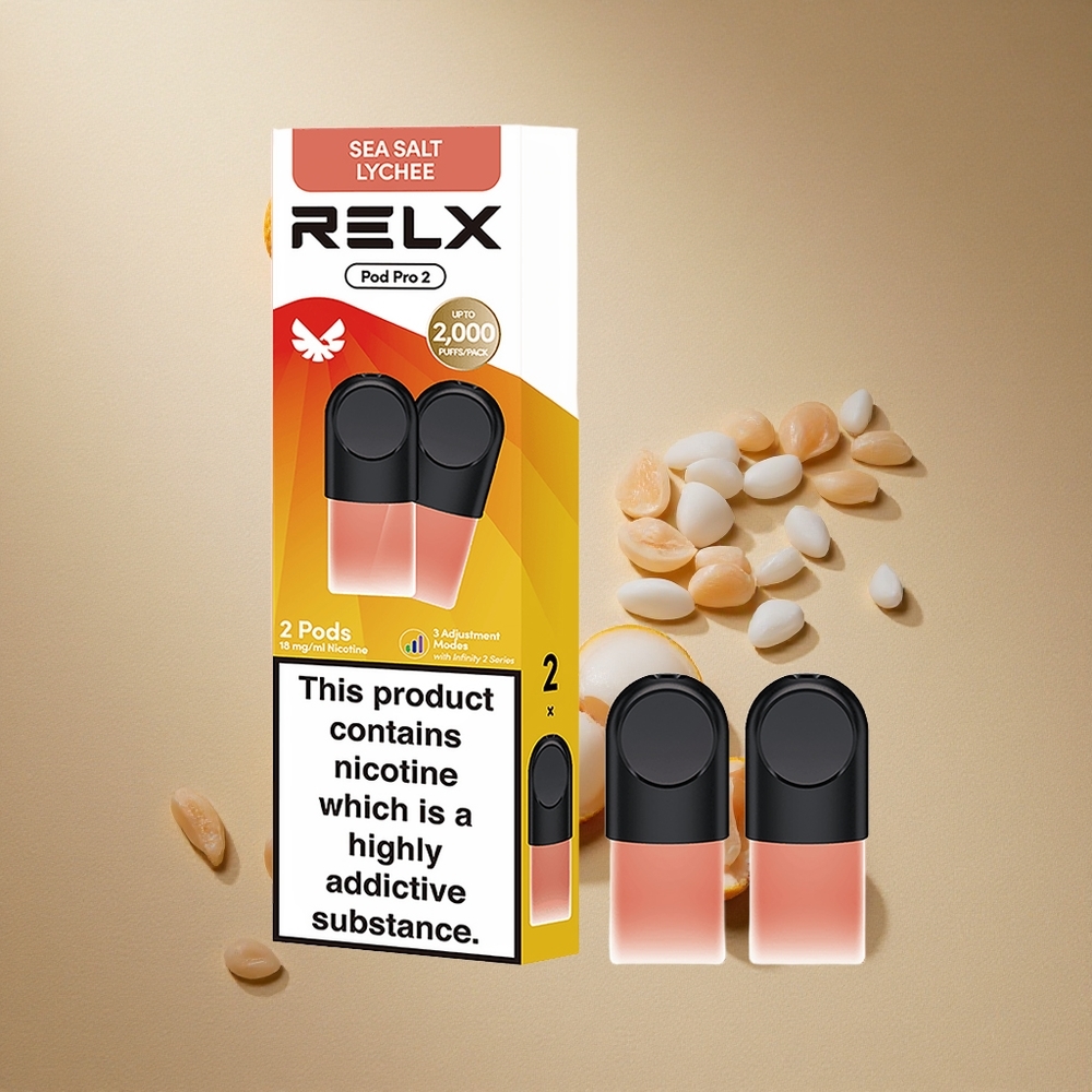 RELX Pod Pro 2 600 Züge Meersalz-Litschi 1,9ml