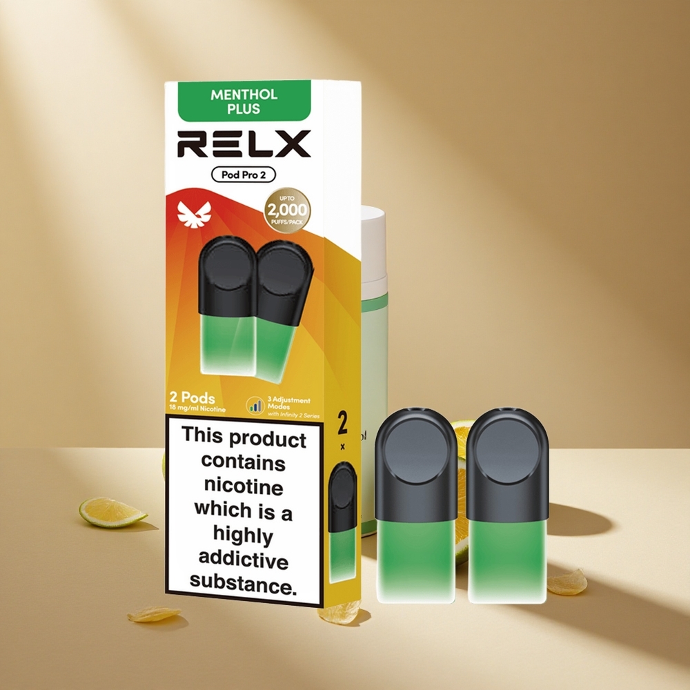 RELX Pod Pro 2 600 Züge Minze-Menthol Plus 1,9ml Nikotingehalt: 1,8%