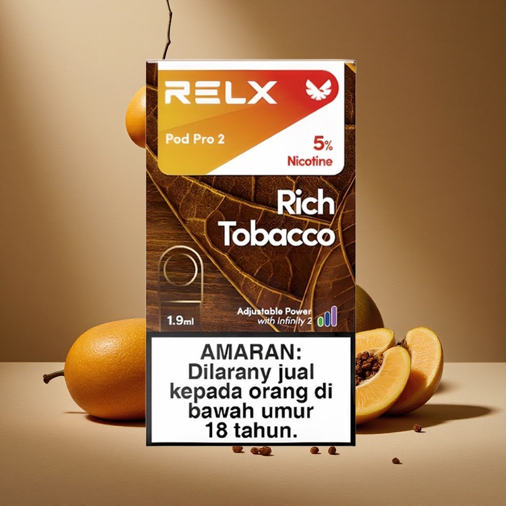 RELX Pod Pro 2 600 Züge Rich Tabak 1,9ml 5% Nikotin