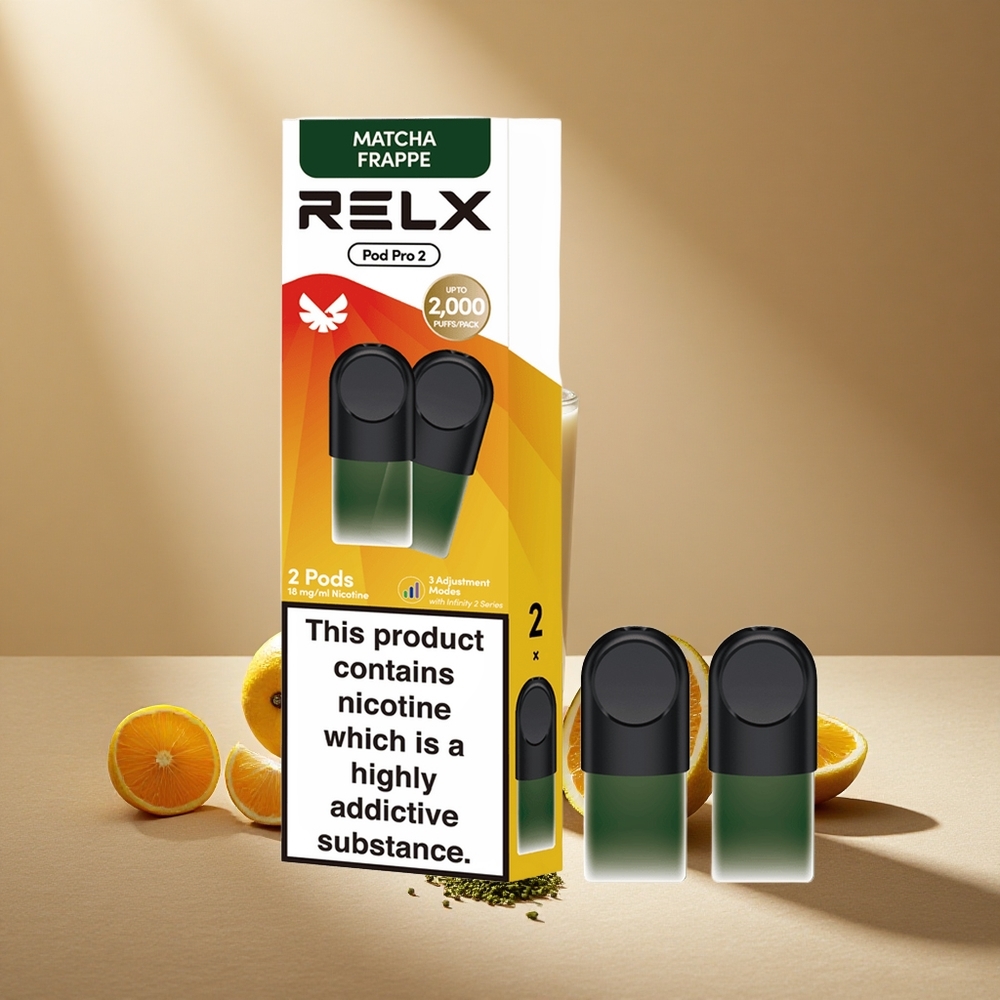 RELX Pod Pro 2 600 Züge Tee-Matcha Frappe 1,9ml Nikotingehalt: 1,8%