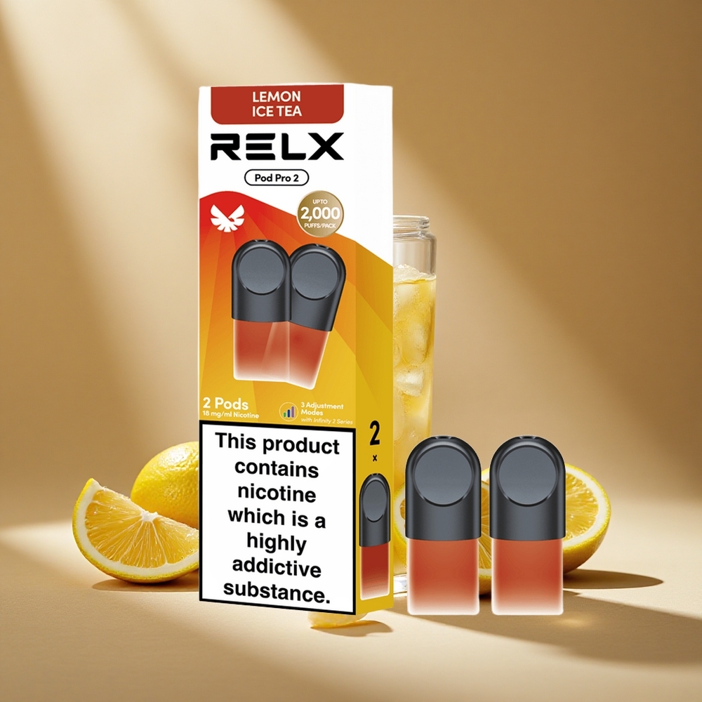 RELX Pod Pro 2 600 Züge Tee-Zitrone Eis Tee 1,9ml Nikotingehalt: 1,8%