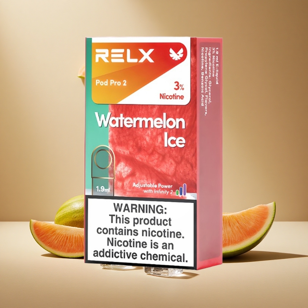 RELX Pod Pro 2 600 Züge Wassermelone-Eis 1,9ml 3% Nikotin
