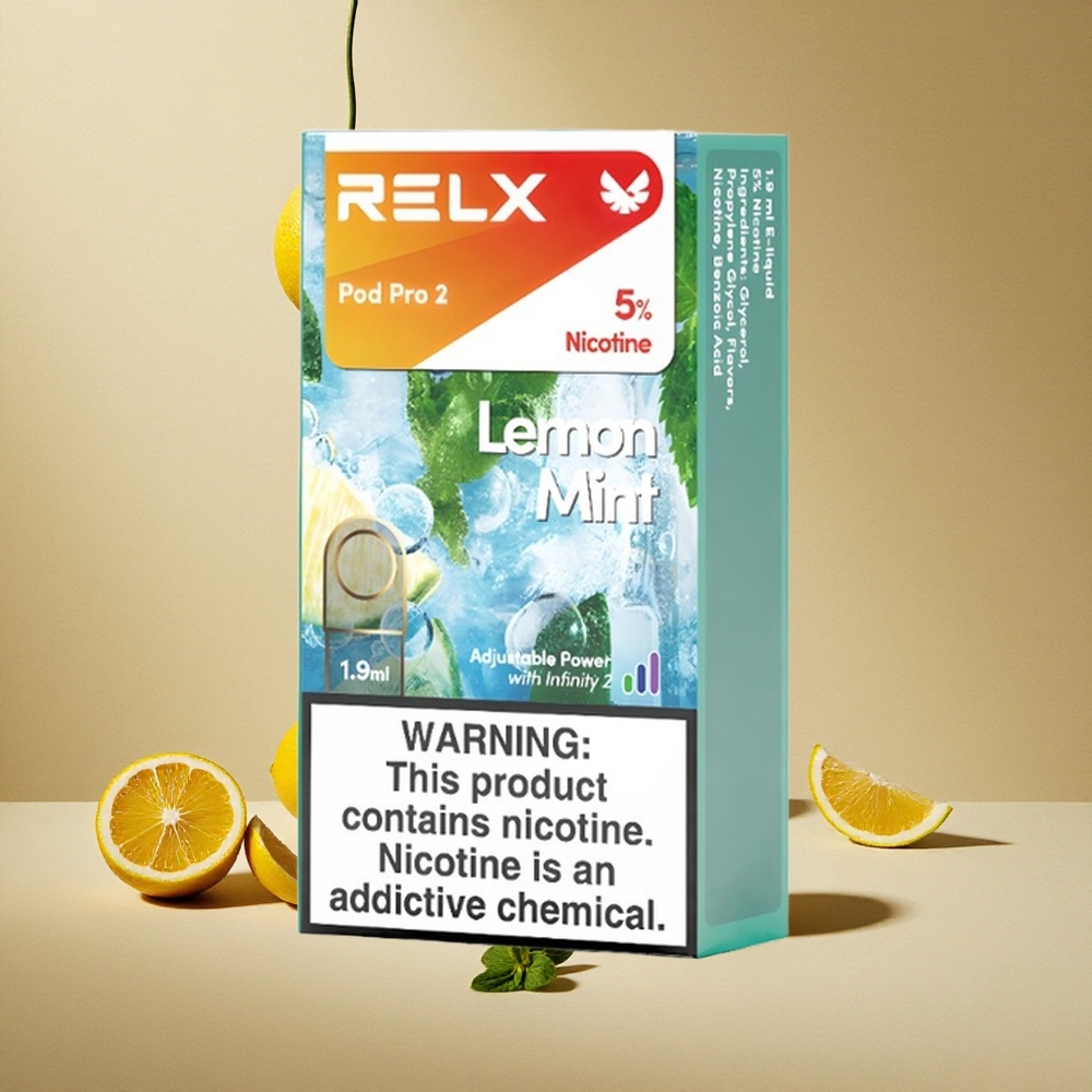RELX Pod Pro 2 600 Züge Zitrone Minze 1,9ml 5% Nikotin