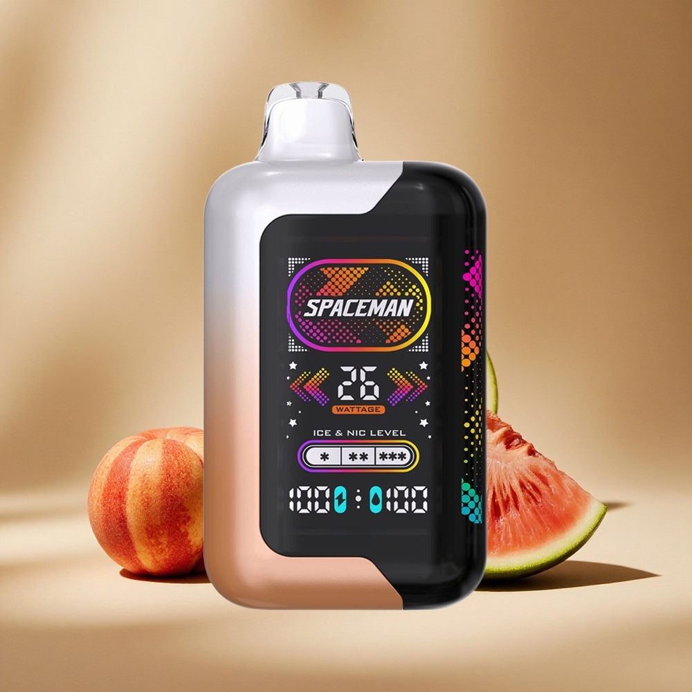 SMOK SPACEMAN SP40000 Einweg-Vape Saftiger Pfirsich Wassermelone 20ml e-Liquid 1000mAh