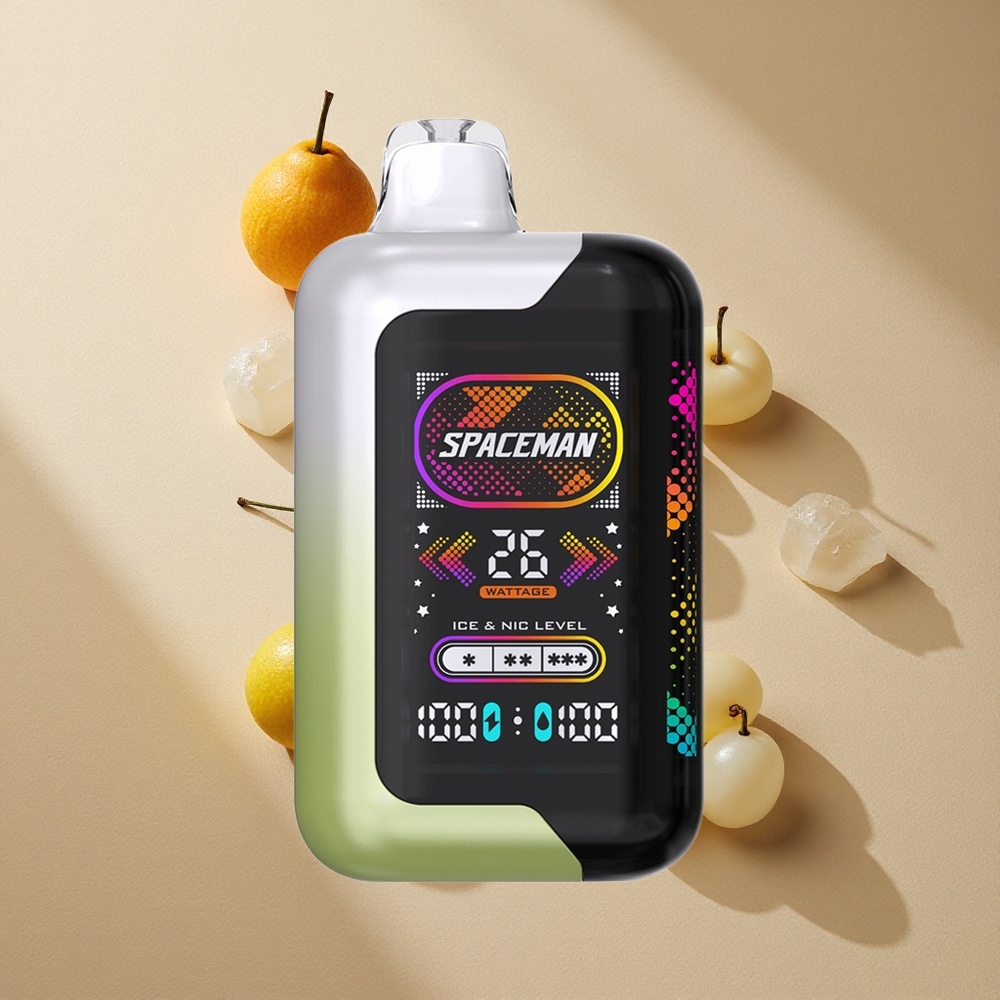 SMOK SPACEMAN SP40000 Einweg-Vape Weiße Traube Eis mit 40000 Züge und 20ml e-Liquid Kapazität