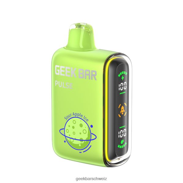 Geek Bar Schweiz - Geek Bar Pulse 15.000 Einweg-Vaporizer 4264861 saures Apfeleis