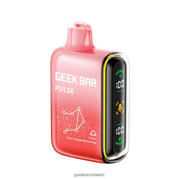 Geek Bar Vape - Geek Bar Pulse 15.000 Einweg-Vaporizer 4264853 Libra saurer Apfel-Blow-Pop
